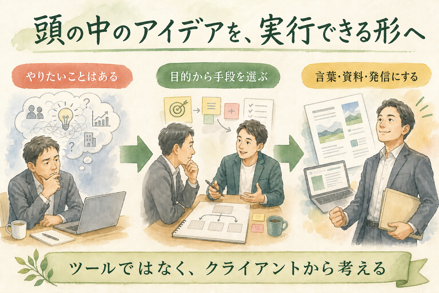 高木佑介 目的から手段を選びアイデアを実行できる形へ整理する流れ PC版